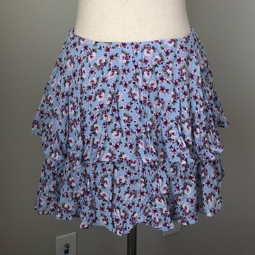 Zara floral print skort